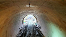 В тунел „Железница“ на АМ „Струма“ вече се полага вторичната облицовка
