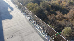 Twelve lighting poles have been restored on the Danube Bridge at Ruse