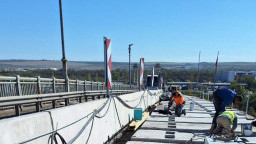 195 reinforced concrete panels have been produced so far for the repair of the Danube Bridge at Ruse