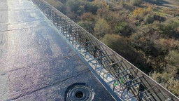 Twelve lighting poles have been restored on the Danube Bridge at Ruse