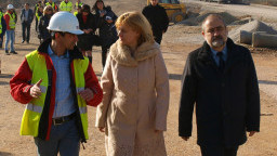 Министър Терзиева и инж. Чайков провериха строителството на участък 1 от Западната дъга на СОП