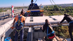 195 reinforced concrete panels have been produced so far for the repair of the Danube Bridge at Ruse