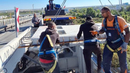 195 reinforced concrete panels have been produced so far for the repair of the Danube Bridge at Ruse